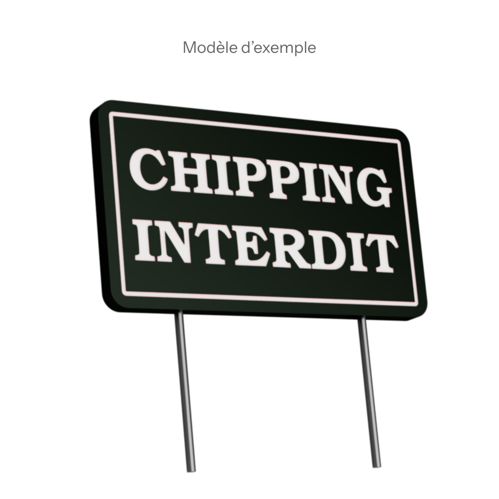 Panneau de parcours personnalisable