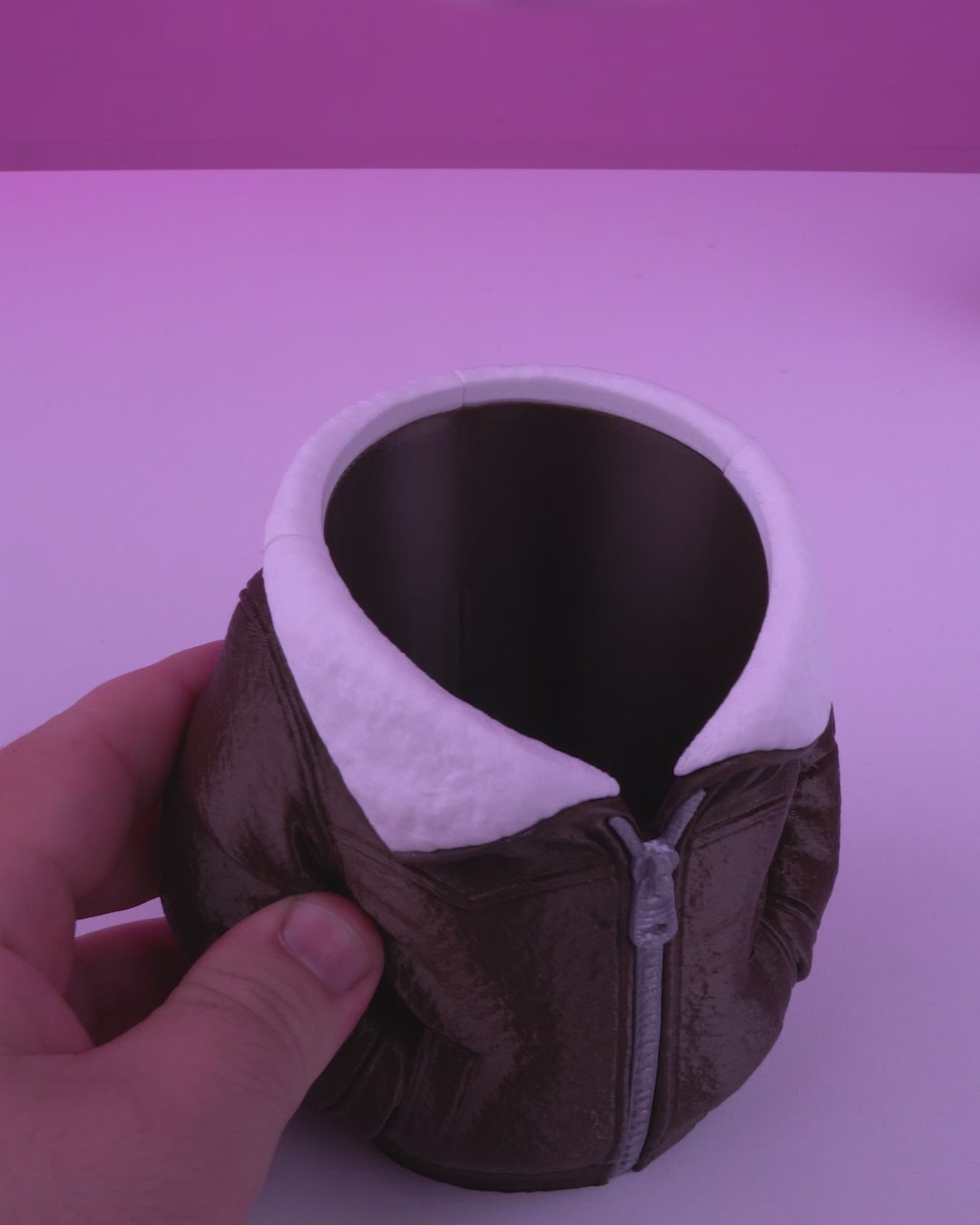 Porte-canette - Veste en cuir